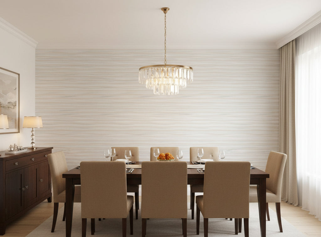 Lanvin Arpergeo Wallcovering - dining room room setting