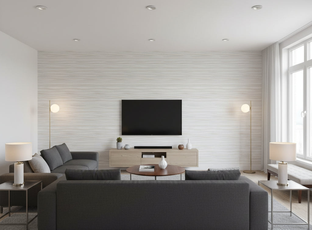 Lanvin Arpergeo Wallcovering - living room room setting