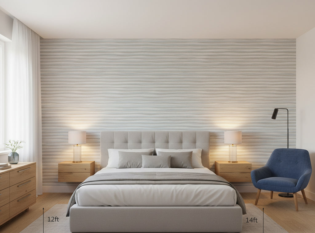 Lanvin Arpergeo Wallcovering - bedroom room setting