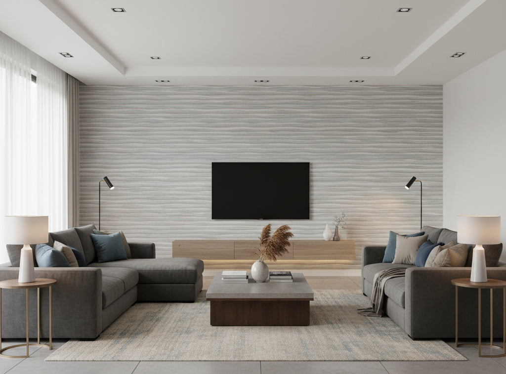 Lanvin Arpergeo Wallcovering - living room room setting