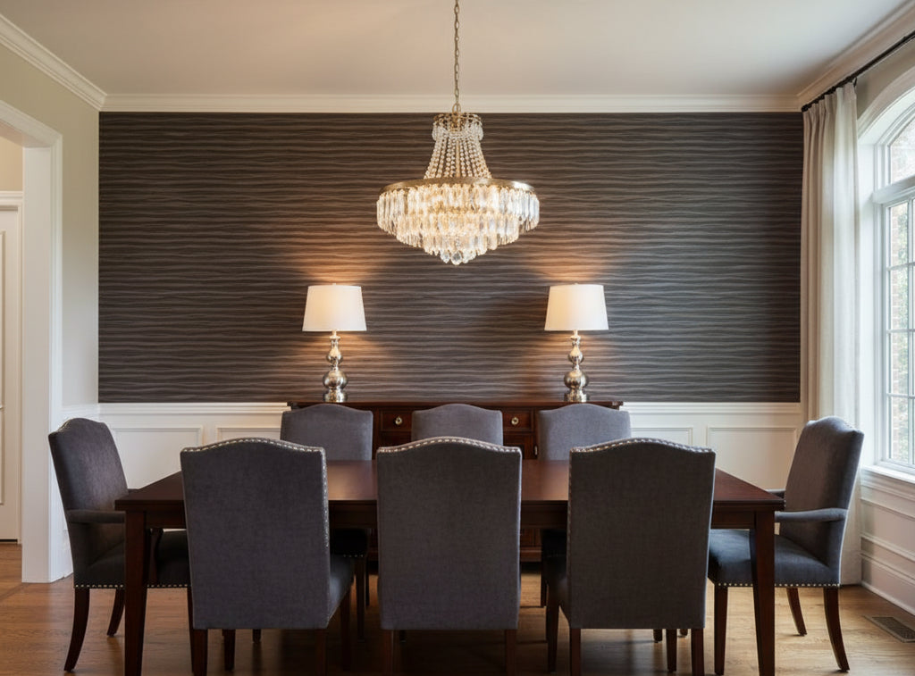 Lanvin Arpergeo Wallcovering - dining room room setting