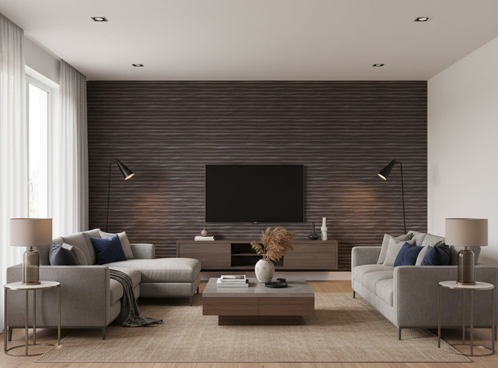 Lanvin Arpergeo Wallcovering - living room room setting