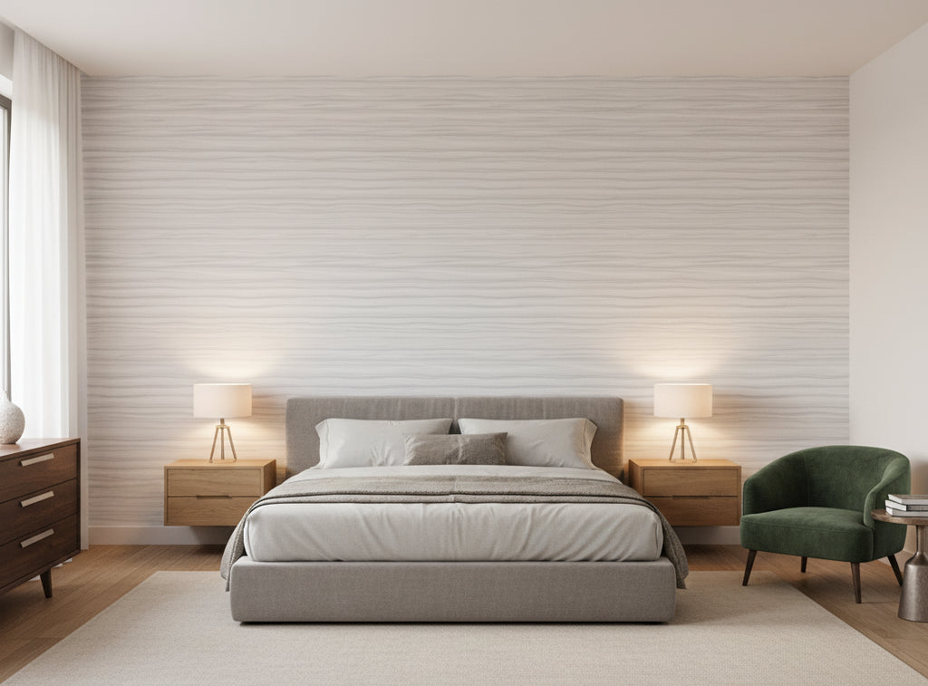 Lanvin Arpergeo Wallcovering - bedroom room setting