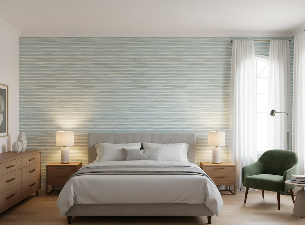 Lanvin Arpergeo Wallcovering - bedroom room setting