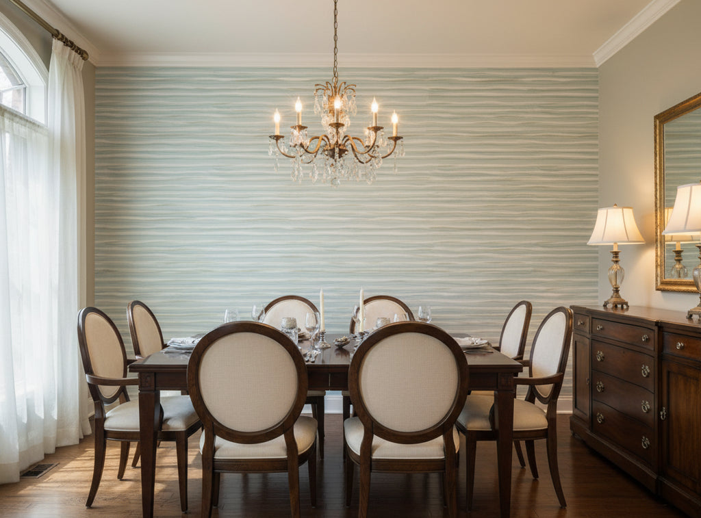 Lanvin Arpergeo Wallcovering - dining room room setting