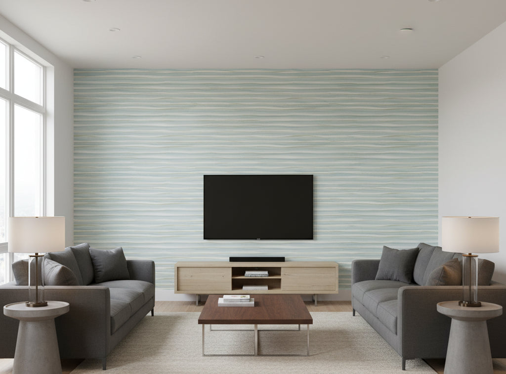 Lanvin Arpergeo Wallcovering - living room room setting