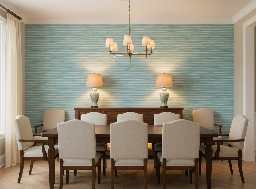 Lanvin Arpergeo Wallcovering - dining room room setting
