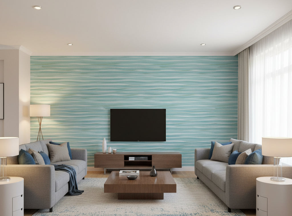 Lanvin Arpergeo Wallcovering - living room room setting