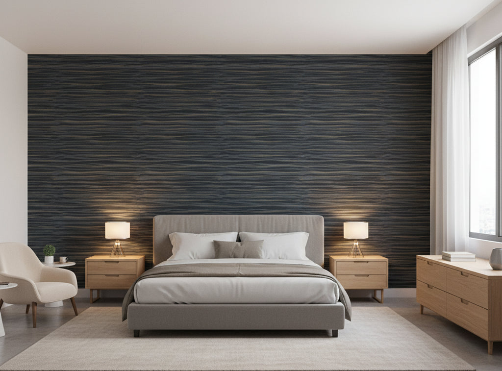 Lanvin Arpergeo Wallcovering - bedroom room setting