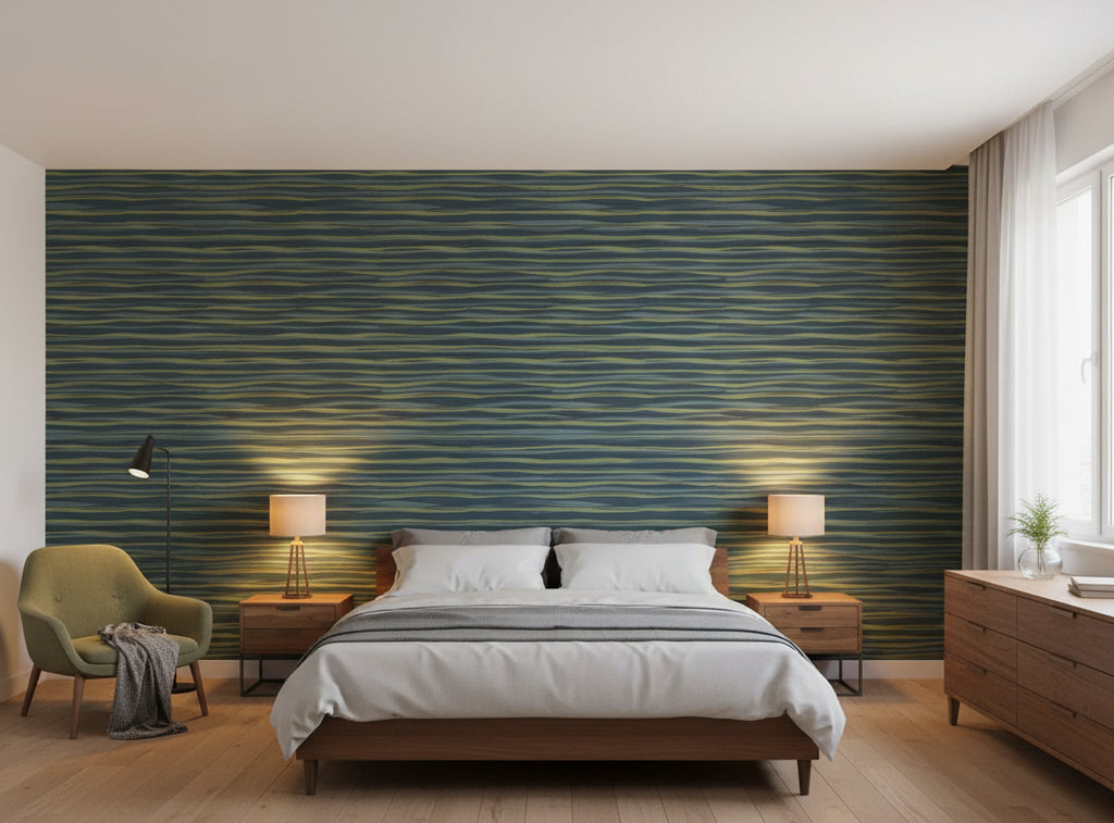 Lanvin Arpergeo Wallcovering - bedroom room setting