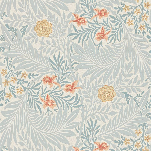 Larkspur Wallpaper Russet Slate | William Morris
