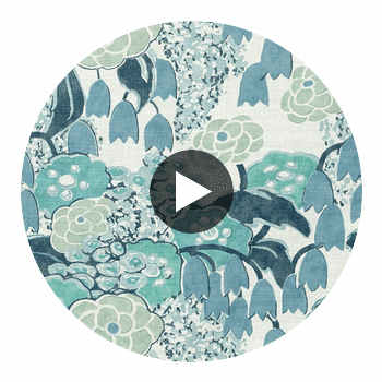 Laura Fabrics (af23105) – Blue | Thibaut Circular Swatch | Thibaut