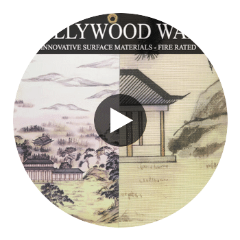 Laurel Hills - Panels | Hollywood Wallcoverings Circular Swatch | Hollywood Wallcoverings