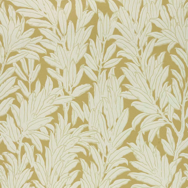 V&a Laurel Leaf - Ochre - Yellow Wallcovering | 1838 Wallcoverings