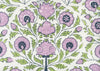 Lavender Green Navy on Ivory