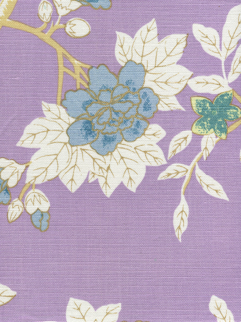 Happy Garden, Lavender on White