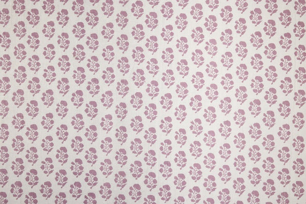 Lavender on White Linen Wallcoverings | Home Couture