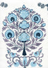 Lavender Sky Navy on Ivory