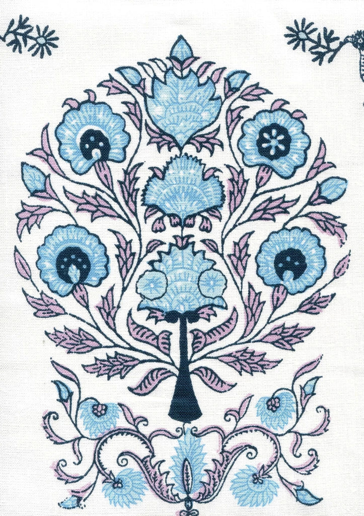 Lavender Sky Navy on Ivory
