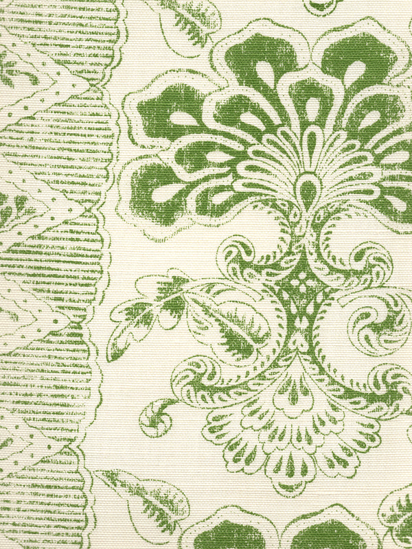 Chantilly Stripe, Leaf Green on Tint Wallcoverings | Quadrille