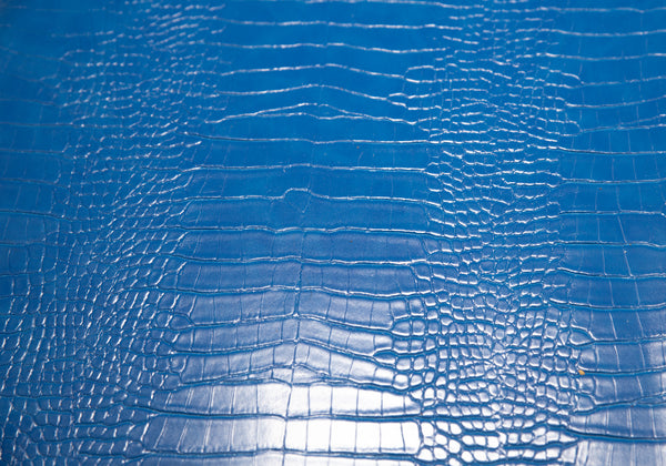 Le Embossed Croc Nuveau | Vegan Leather | Blue