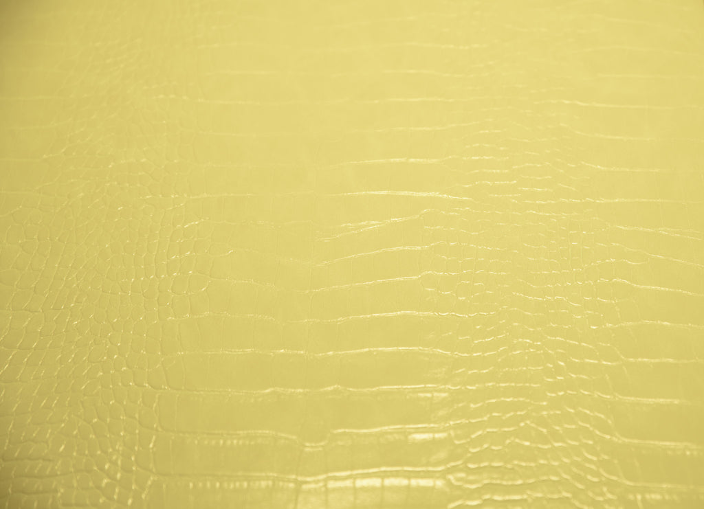 Le Embossed Croc Nuveau | Vegan Leather | Pistachio