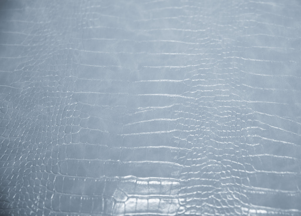 Le Embossed Croc Nuveau | Vegan Leather | Baby Blue