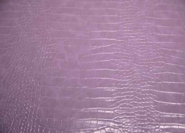Le Embossed Croc Nuveau | Vegan Leather | Lavender