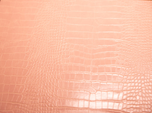 Le Embossed Croc Nuveau | Vegan Leather | Light Blush