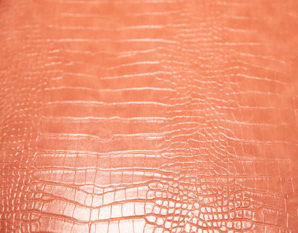 Le Embossed Croc Nuveau | Vegan Leather | Dirty Rose