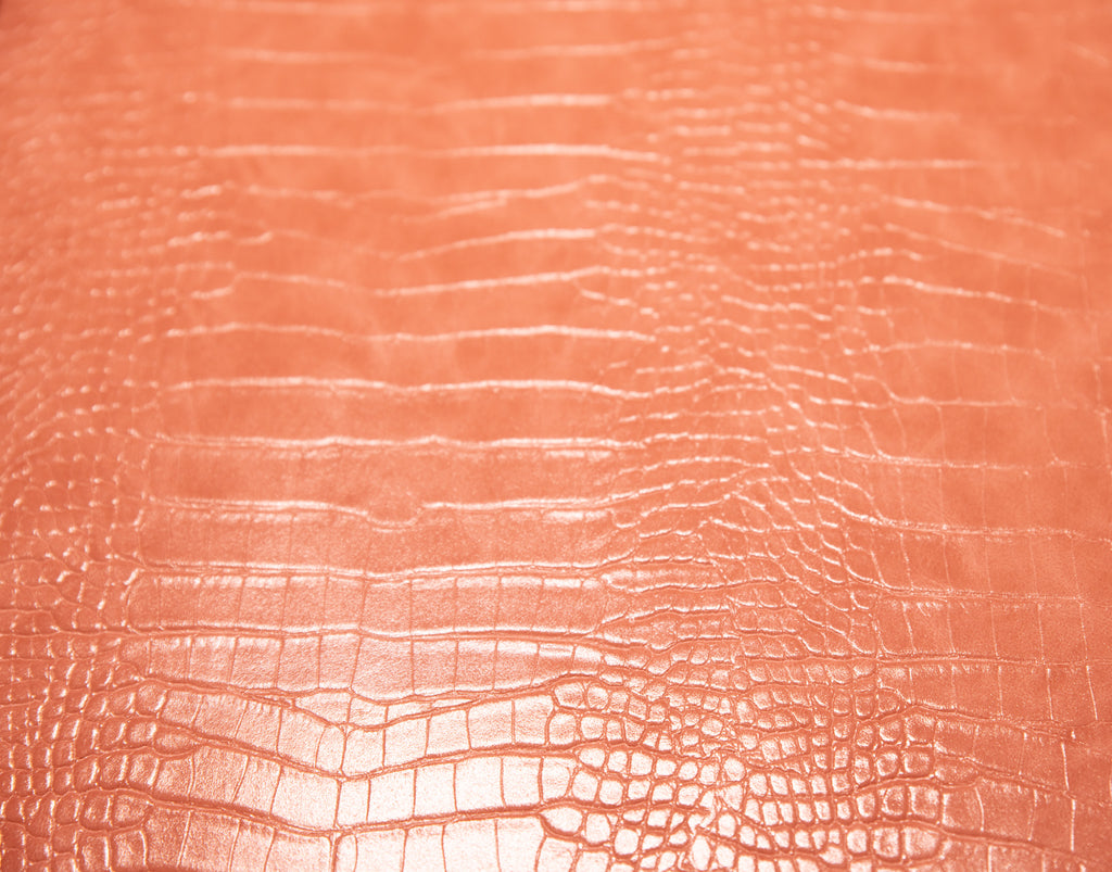 Le Embossed Croc Nuveau | Vegan Leather | Dirty Rose