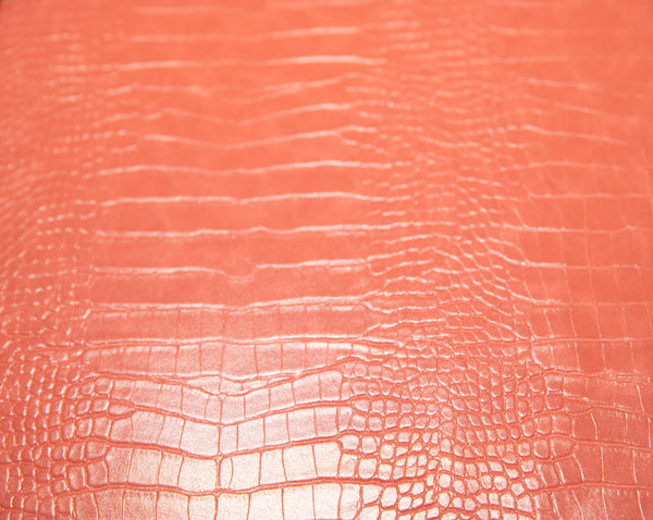 Le Embossed Croc Nuveau | Vegan Leather | Rosey Blush