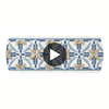 Leila Tape Tapes &amp; Trims (ae12343) – Stone and Blue | Thibaut Circular Swatch | Thibaut