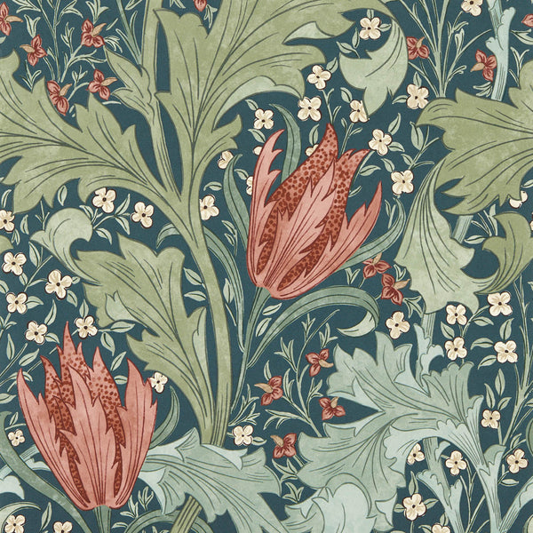 Lent Lily Indigo/Madder | Morris & Co.