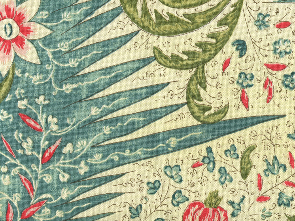 Les Indiennes Multi Color, Salmon Green Turquoise