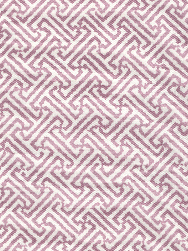 Java Java Lilac on White Paper Screen Printed - White Wallcovering | China Seas