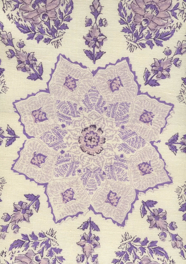 Lilac Purple on Cream