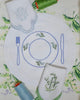 Lilies of the Valley, Greens Lavender on Almost White Linen Sheer
