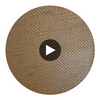Lillian's Horizontal Grass Cloth | Phillipe Romano Circular Swatch | DW