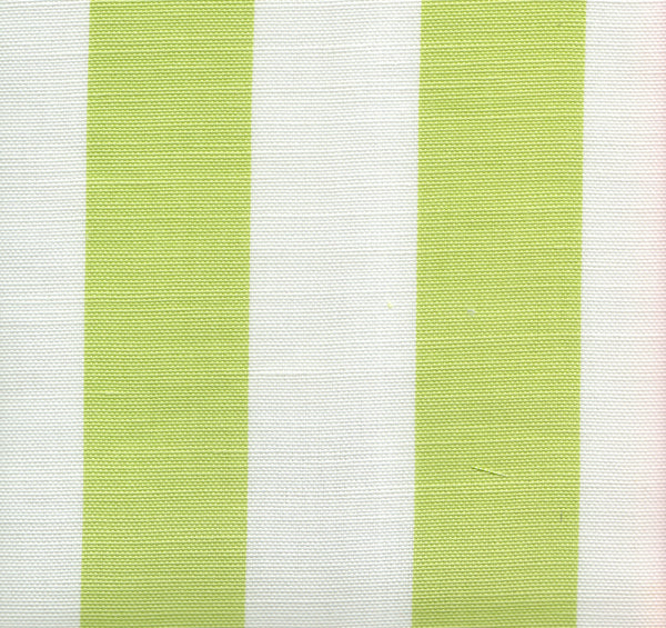 Sand Bar Stripe Limon on White Screen Printed - White Fabric | China Seas