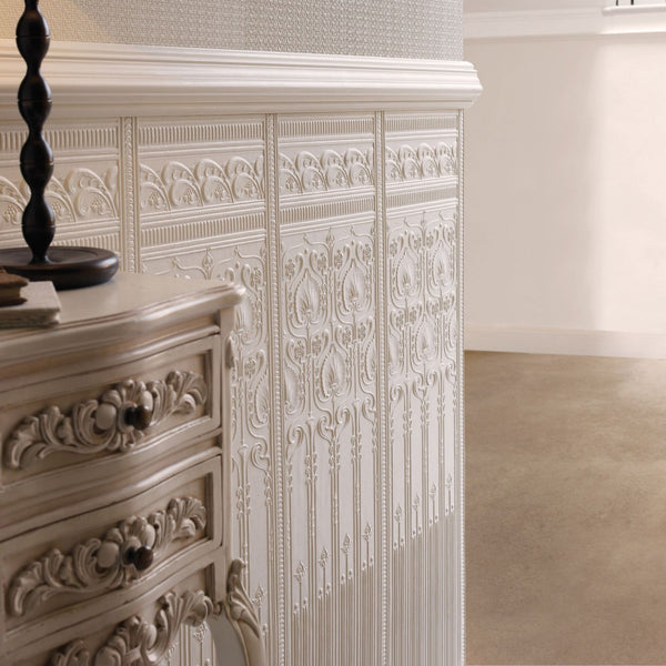 Edwardian Embossed Natural Paintable Dado | Lincrusta