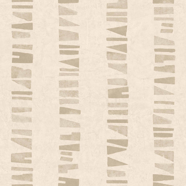 Linear Footprints Beige Wallcovering | Tres Tintas