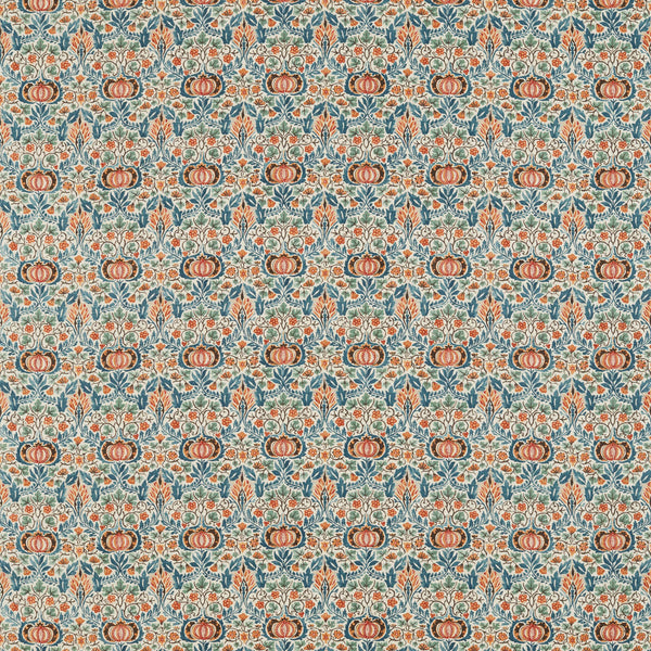 Little Chintz Teal/Saffron | Morris & Co.
