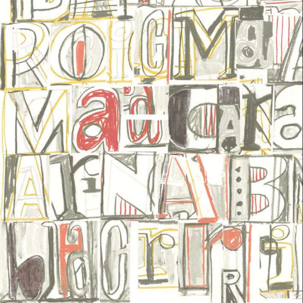 Lletras I Tipos 1990-4 Wallcovering | Tres Tintas