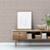 Lois Rose Gold Texture Wallcovering | Jeffrey Stevens - Image 4