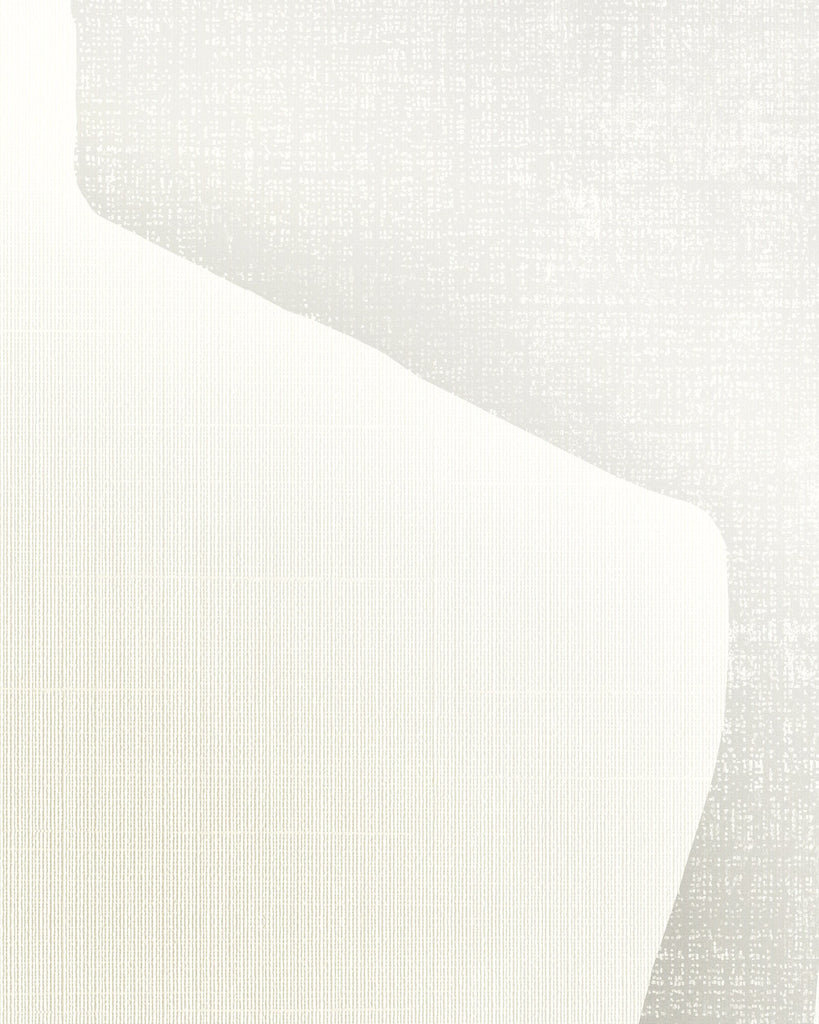 London All About Big Geo Platinum White Wallcovering | Phillipe Romano