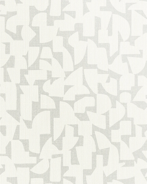 London All About Geo Simply White Wallcovering | Bolta