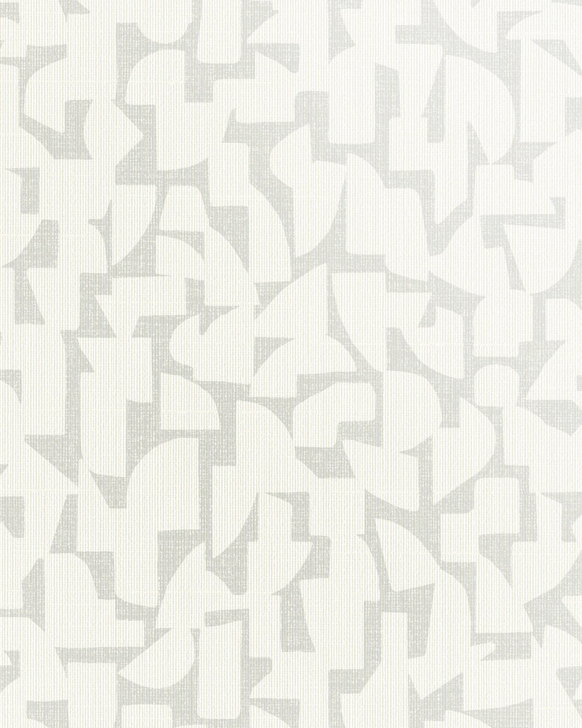 London All About Geo Simply White Wallcovering | Phillipe Romano