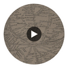 London Calling - Map Wallcovering - Coffee Brown Circular Swatch | DW