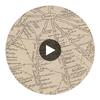 London Calling - Map Wallcovering - Cream Parchment Circular Swatch | DW